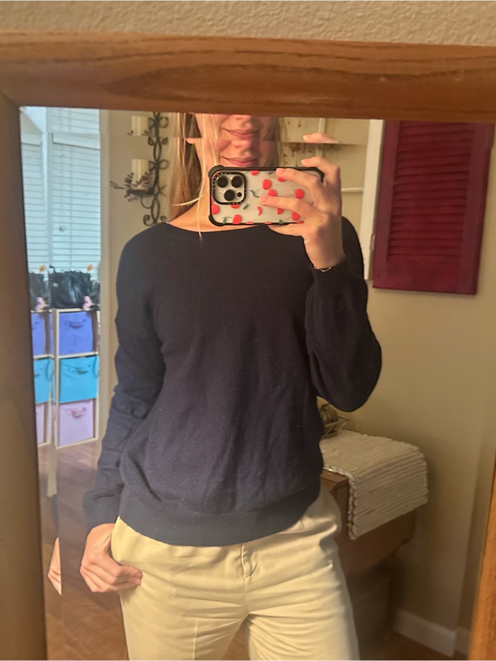 Banana Republic Dark Navy Crewneck Sweater